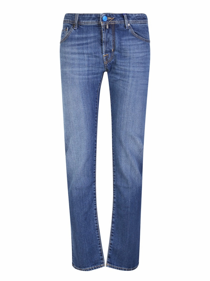 Blue Slim-Cut Jeans