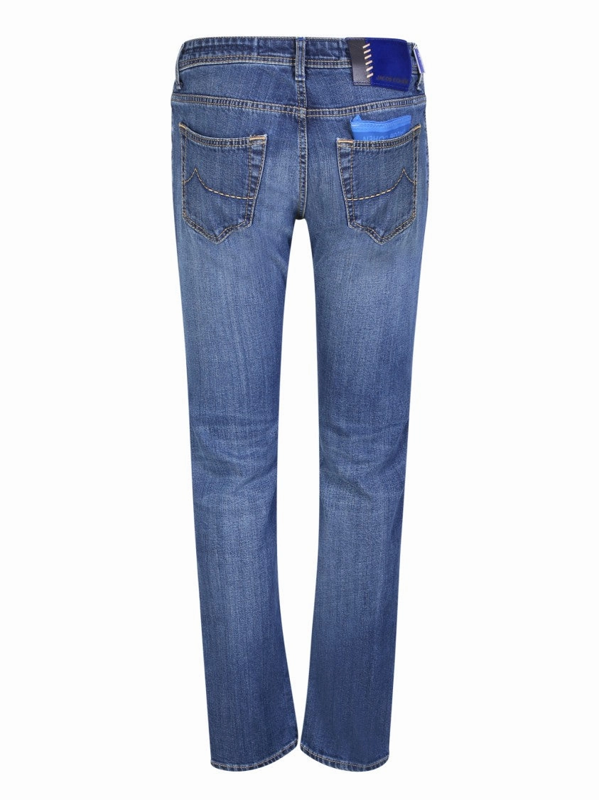Blue Slim-Cut Jeans