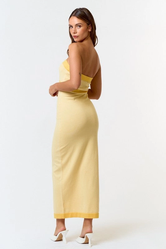 Bold Borderline Tube Maxi Dress - Medium