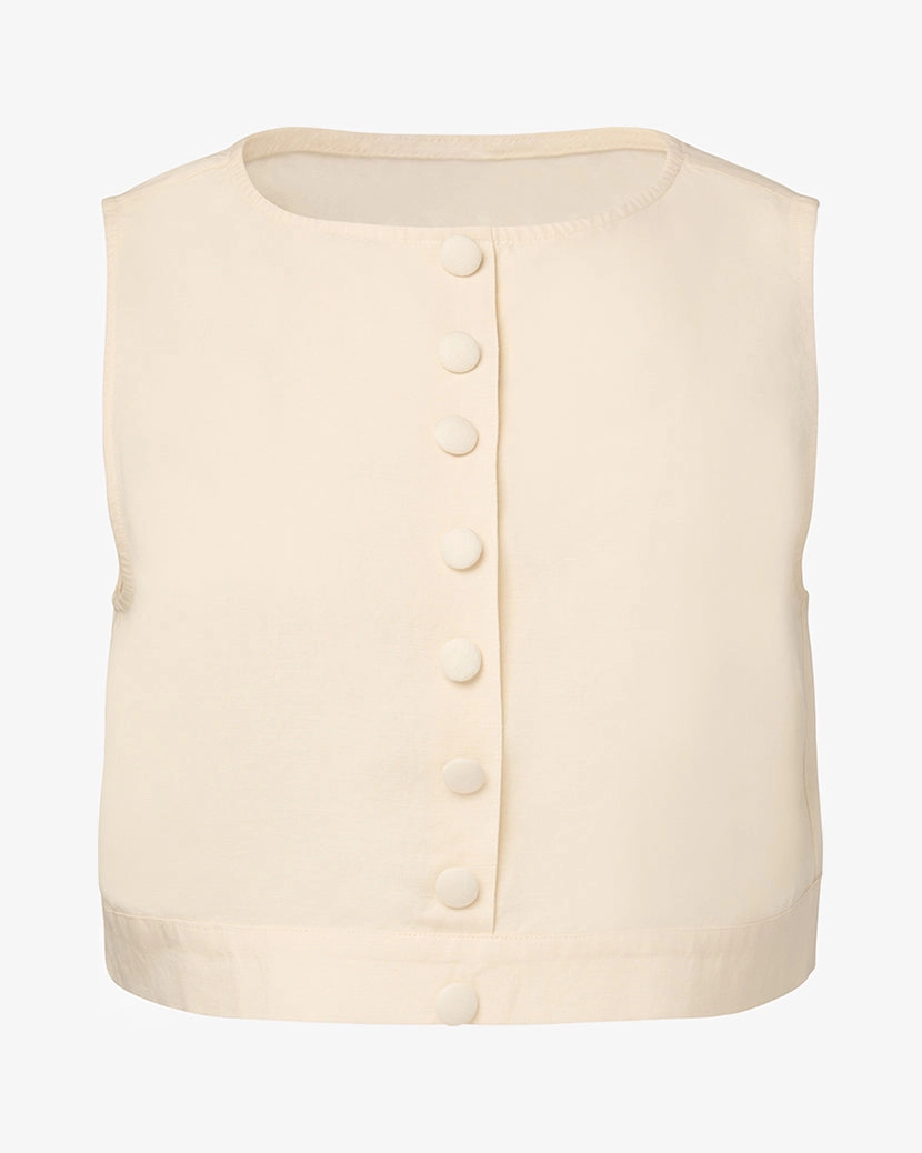 Boxy Linen Boatneck Top