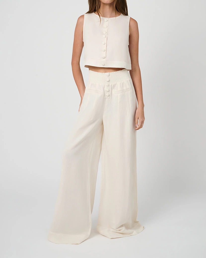 Boxy Linen Boatneck Top