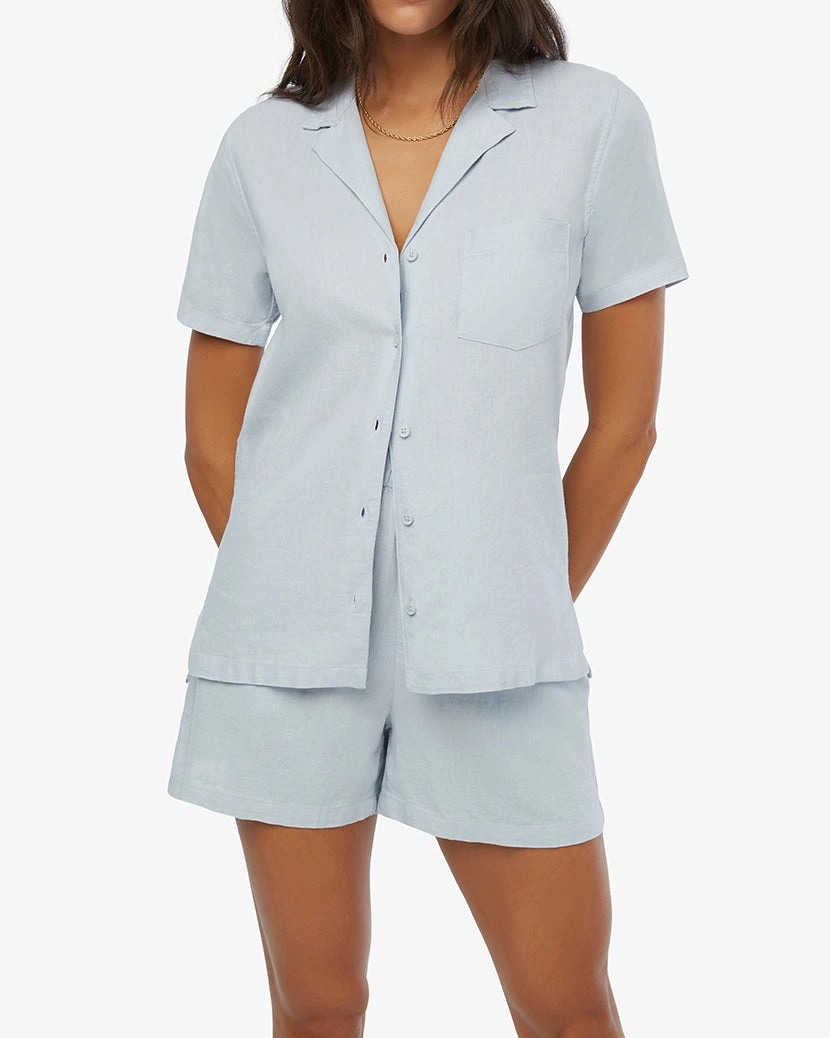 Boxy Linen Overshirt