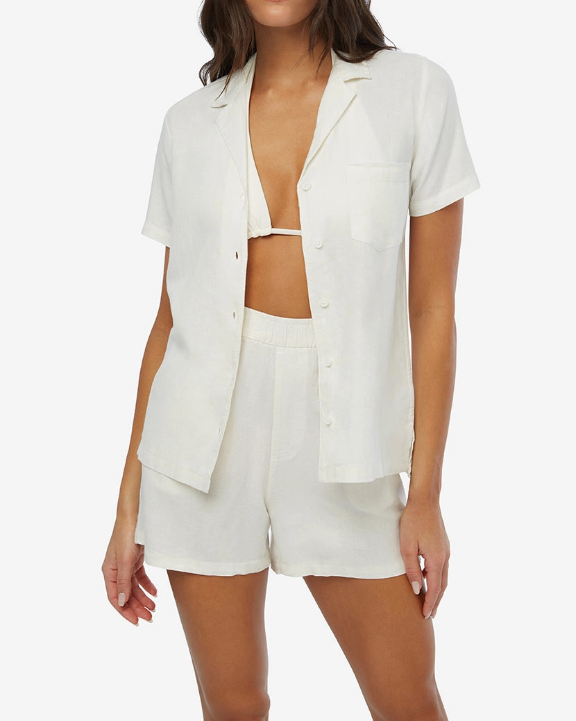 Boxy Linen Overshirt