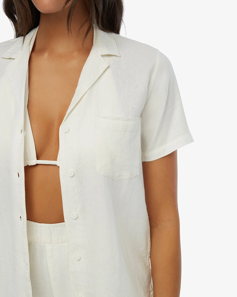 Boxy Linen Overshirt