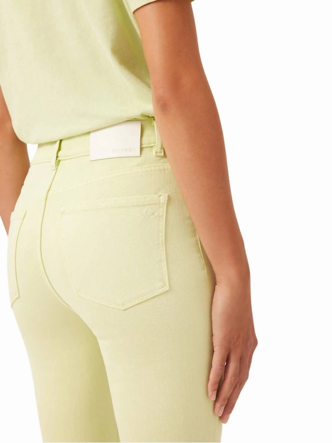 Bridget Boot High Rise Jeans In Limeade