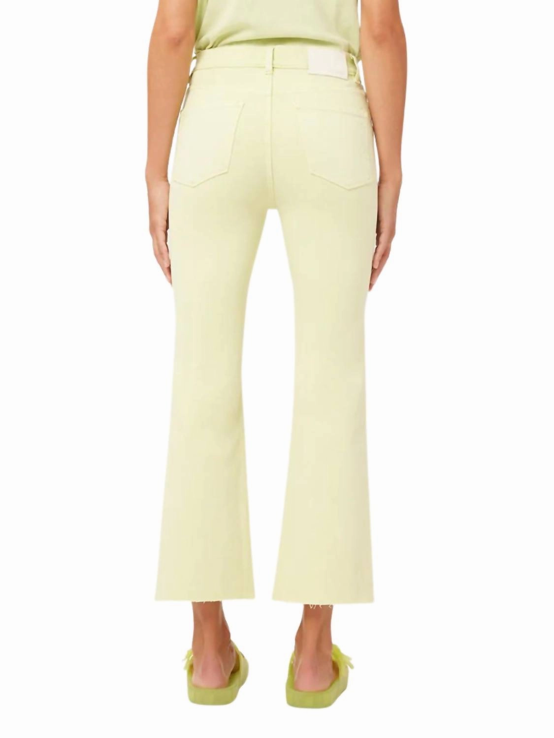 Bridget Boot High Rise Jeans In Limeade