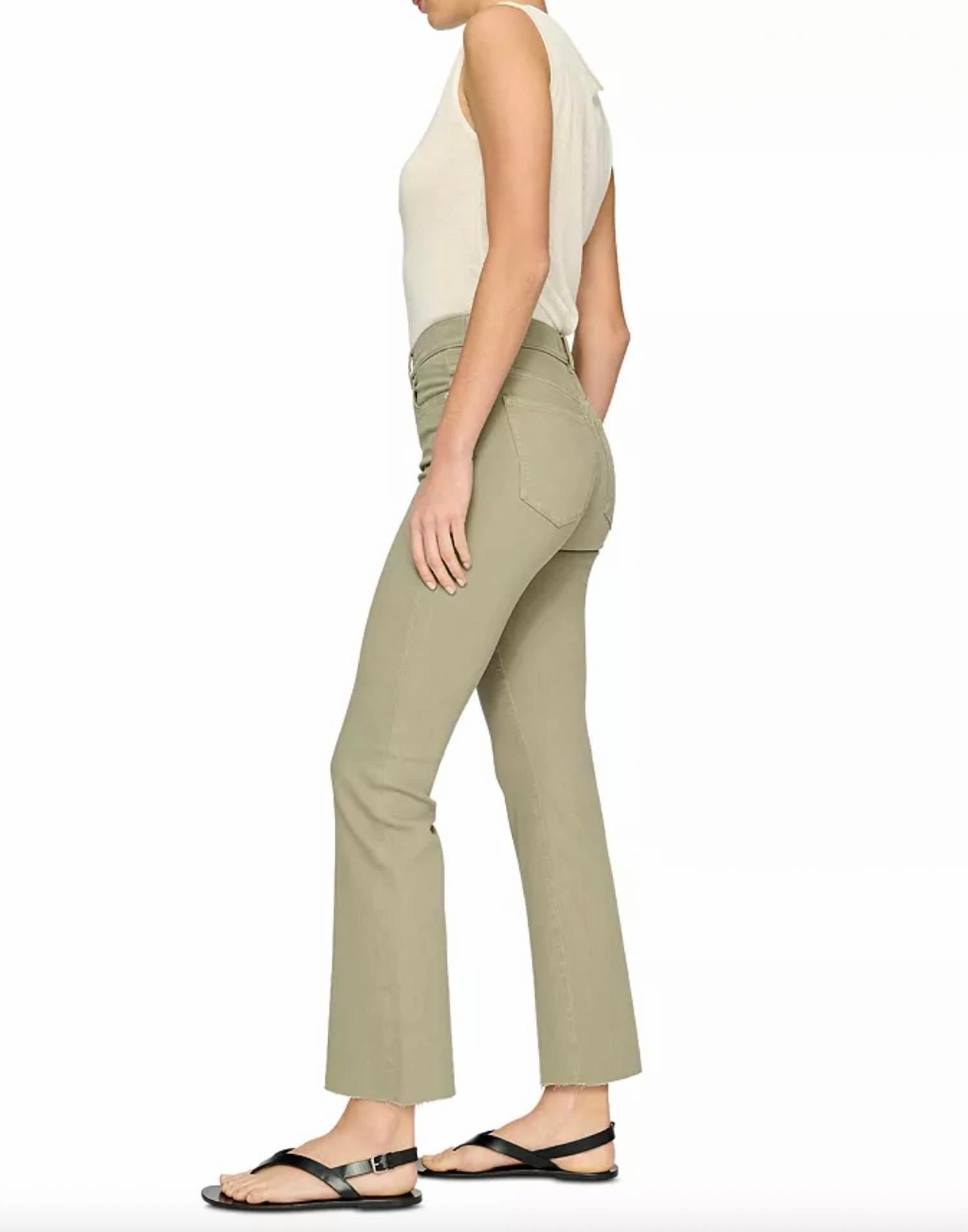 Bridget High Rise Bootcut Jeans In Alpine Green