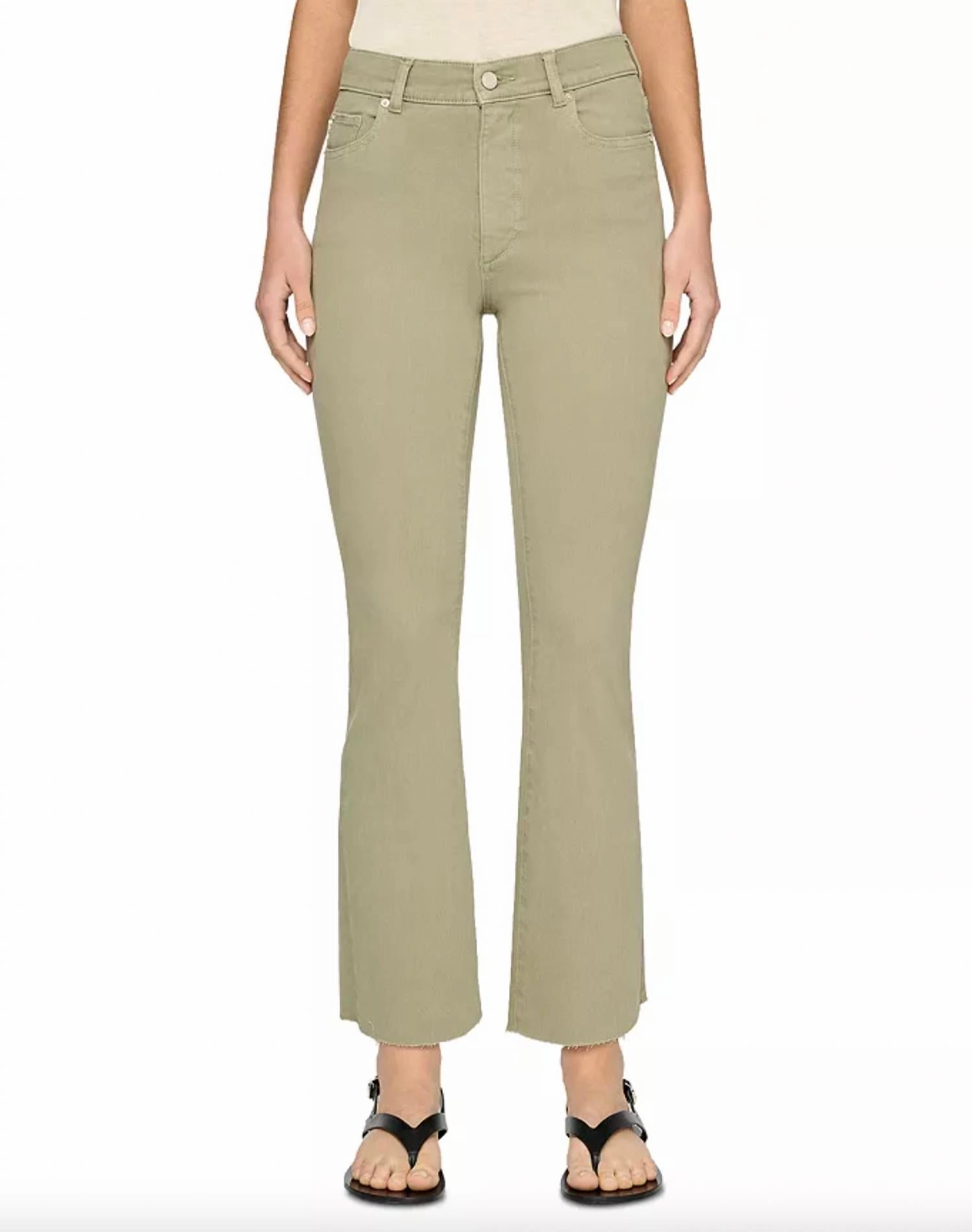 Bridget High Rise Bootcut Jeans In Alpine Green