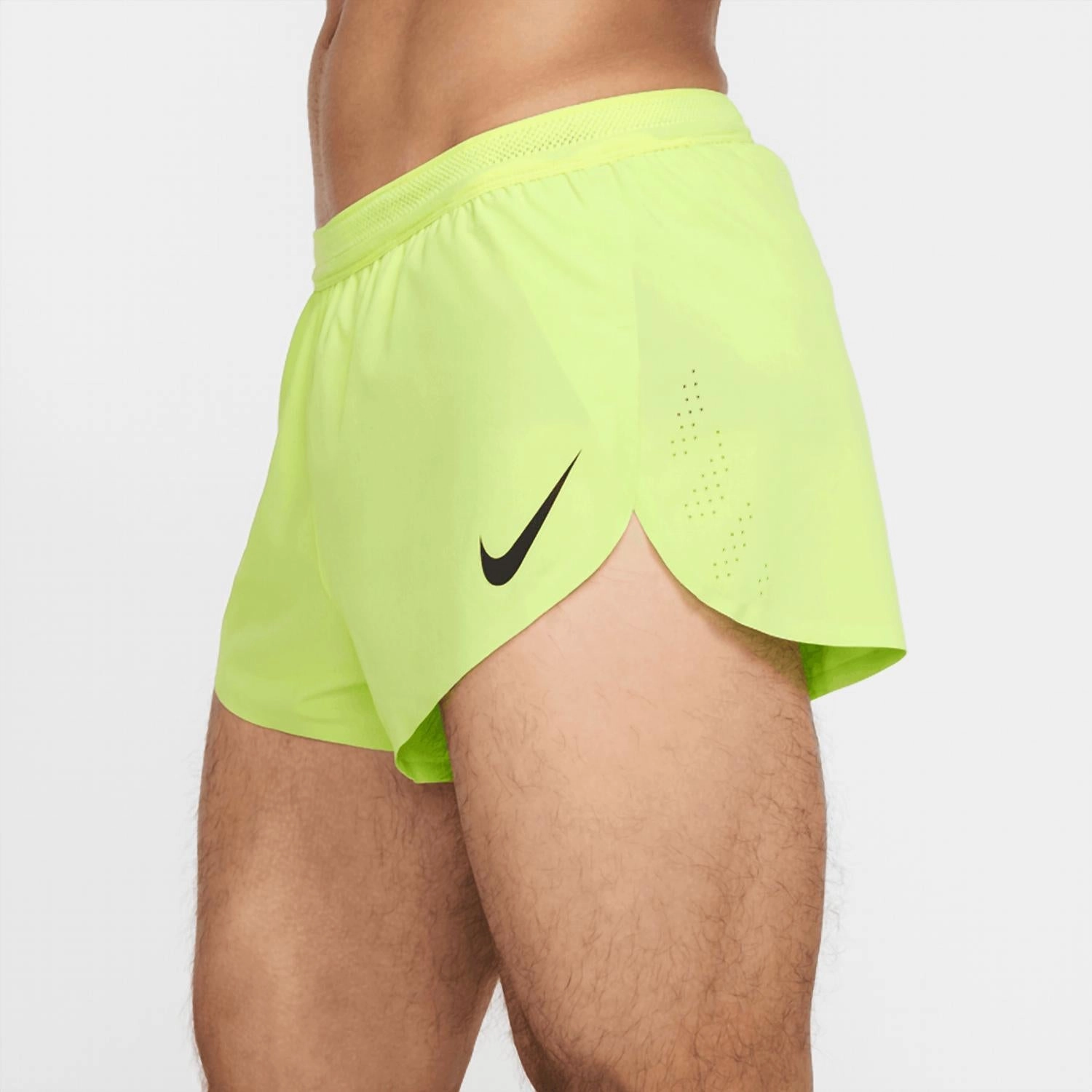 Brief-Lined Running Shorts In Light Lemon Twist/black