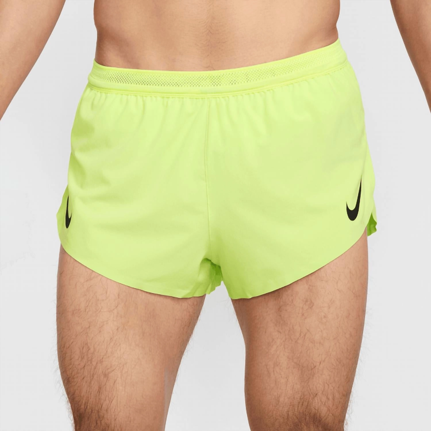 Brief-Lined Running Shorts In Light Lemon Twist/black
