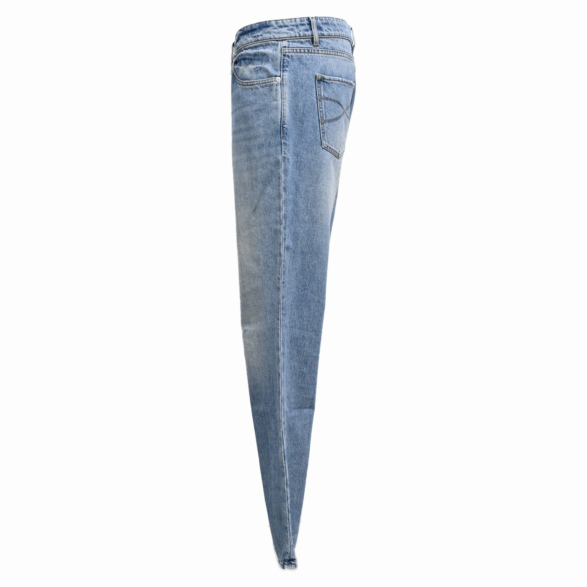 Brunello Cucinelli Slim-Fit Denim Jeans in Light Blue Cotton