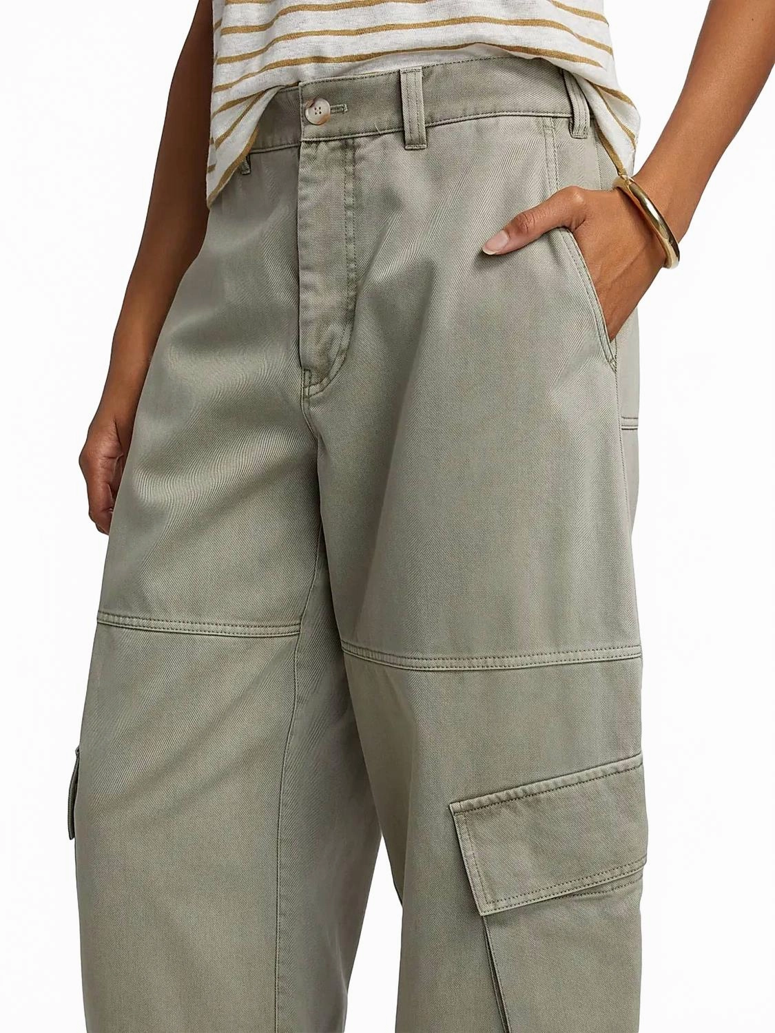 Bubble Cargo Pants In Rosemary