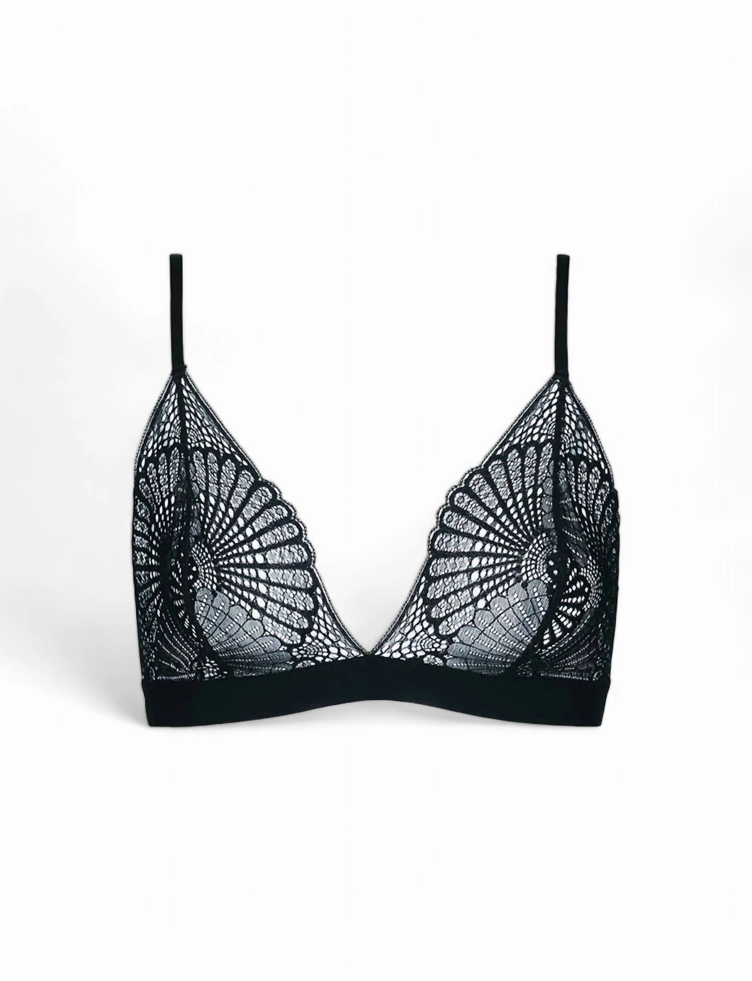Butter & Lace Bralette In Black