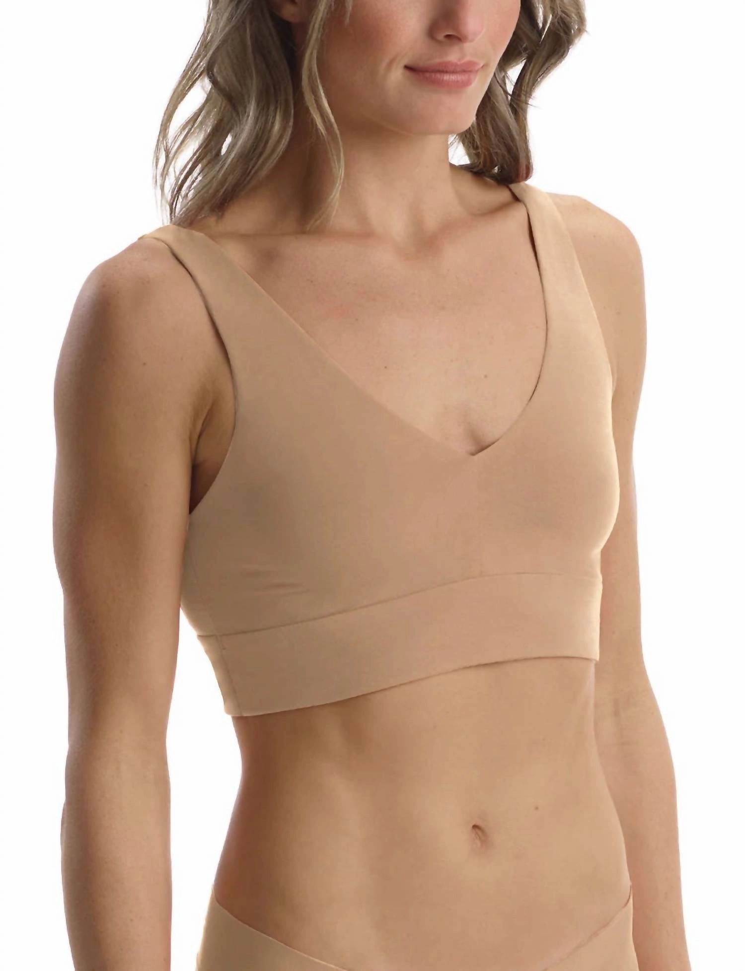 Butter Comfy Bralette In Beige
