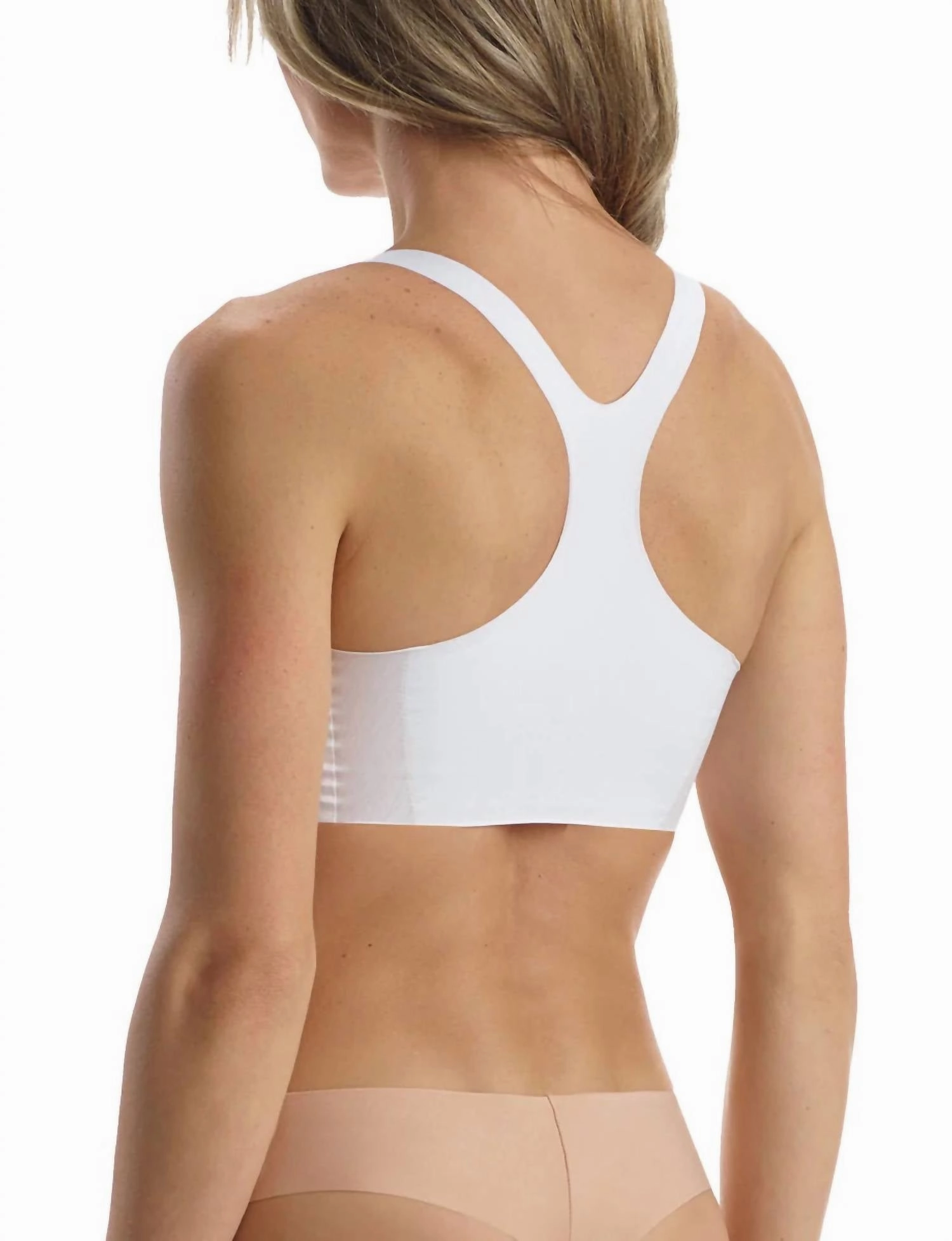 Butter Soft Support Racerback Bralette In White