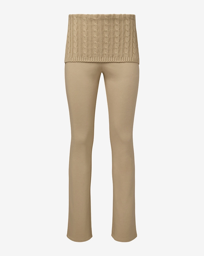 Cable Knit Roll Over Pant