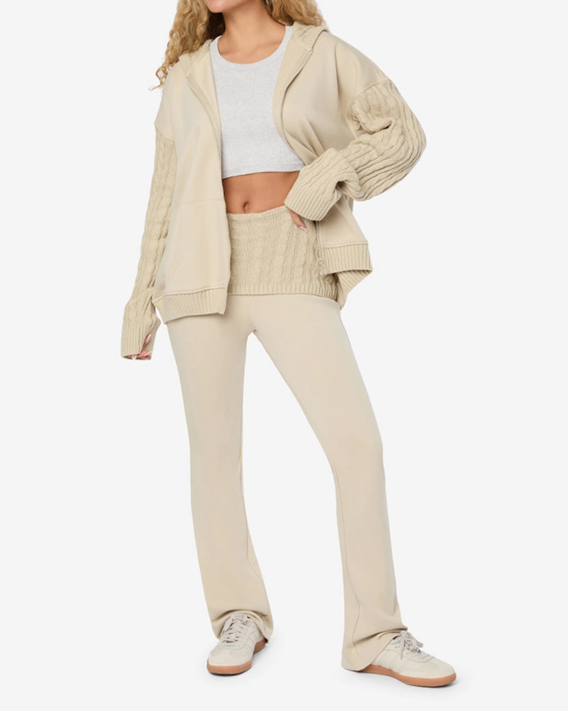 Cable Knit Roll Over Pant