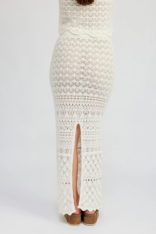 Caliana Crochet Maxi Skirt