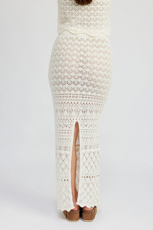 Caliana Crochet Maxi Skirt