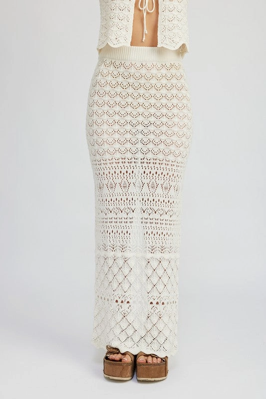 Caliana Crochet Maxi Skirt