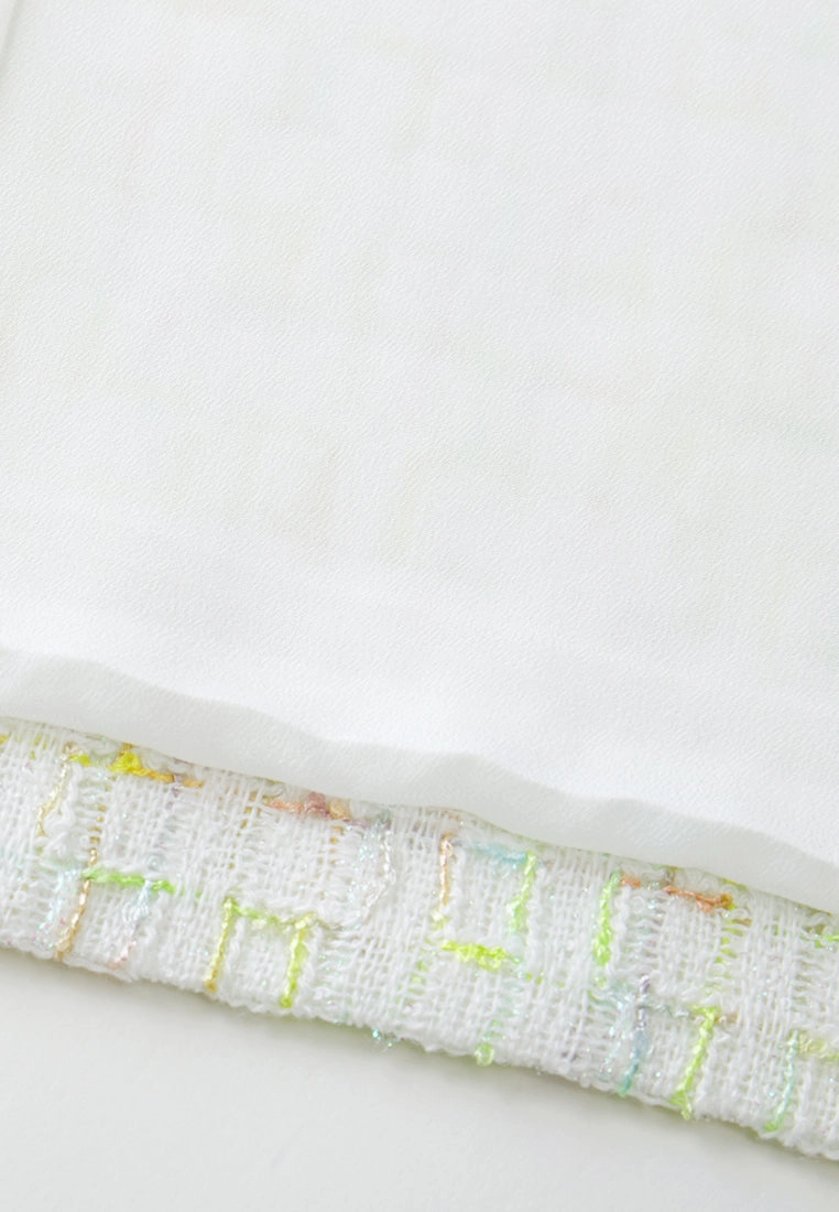 Candy Checked Embellished-trim Patch-pocket Jacket