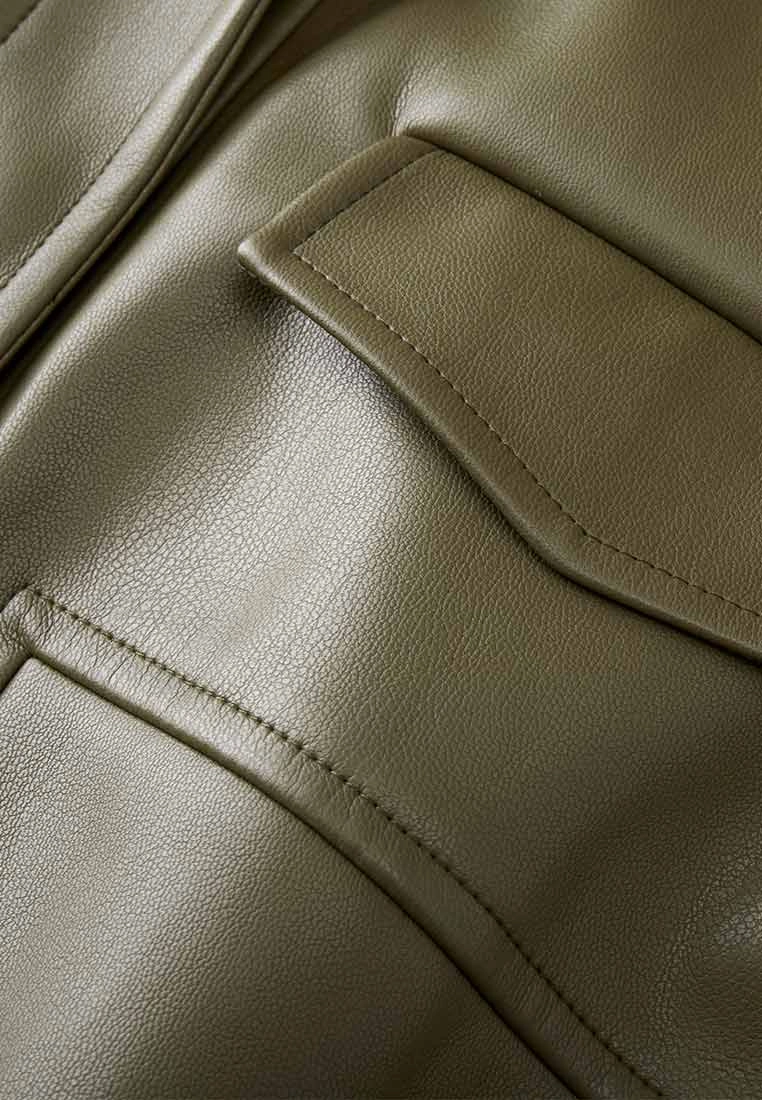 Cap Sleeve Vegan Leather Vest