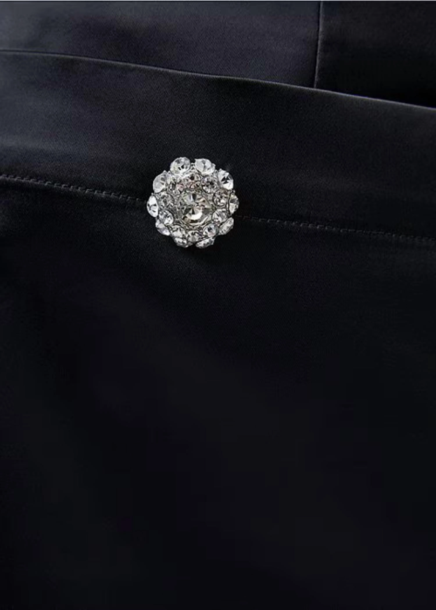 Carey Satin Skirt In Black