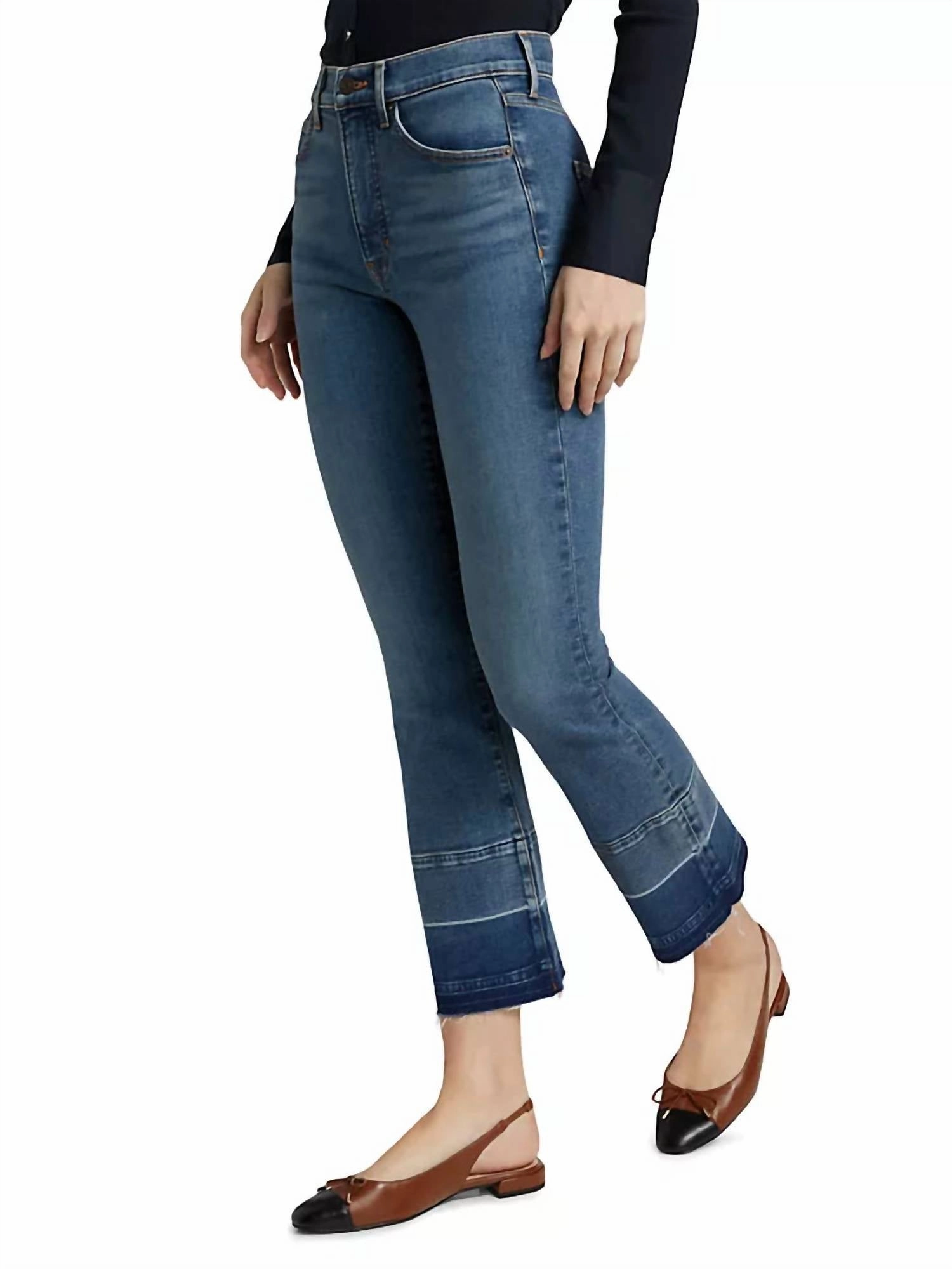 Carolina Ankle High Rise Jeans In Bandit Beam