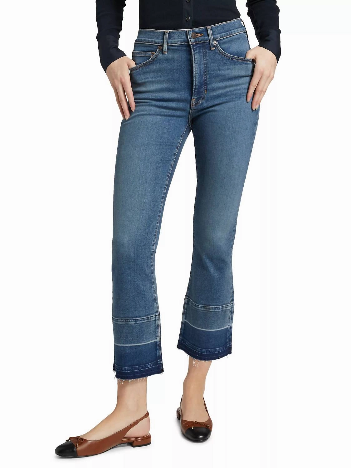 Carolina Ankle High Rise Jeans In Bandit Beam