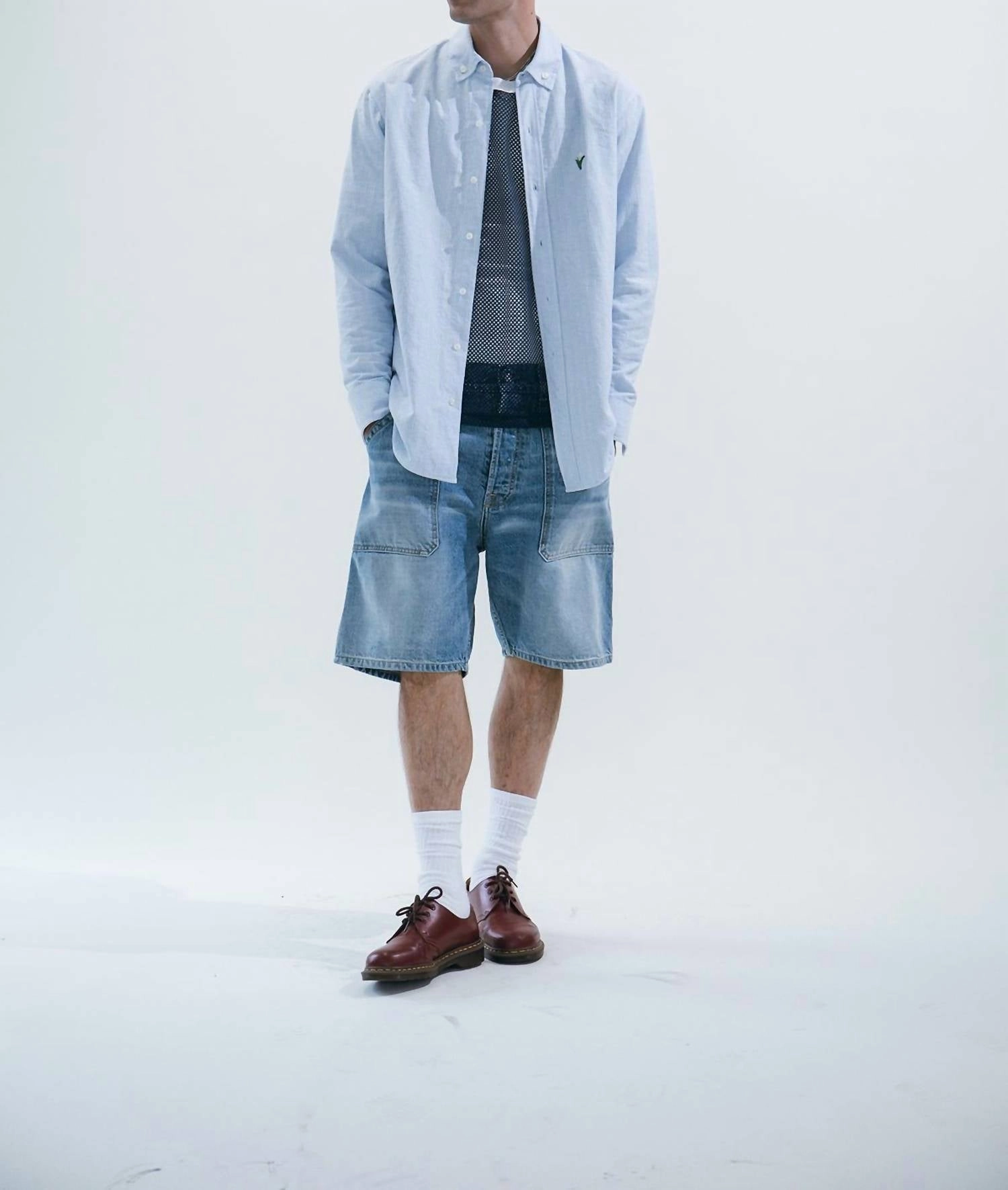Carpenter Shorts In Indigo Wash