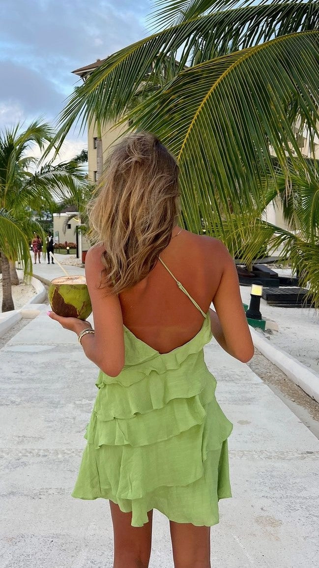 Cassidi Mini Dress - Sage