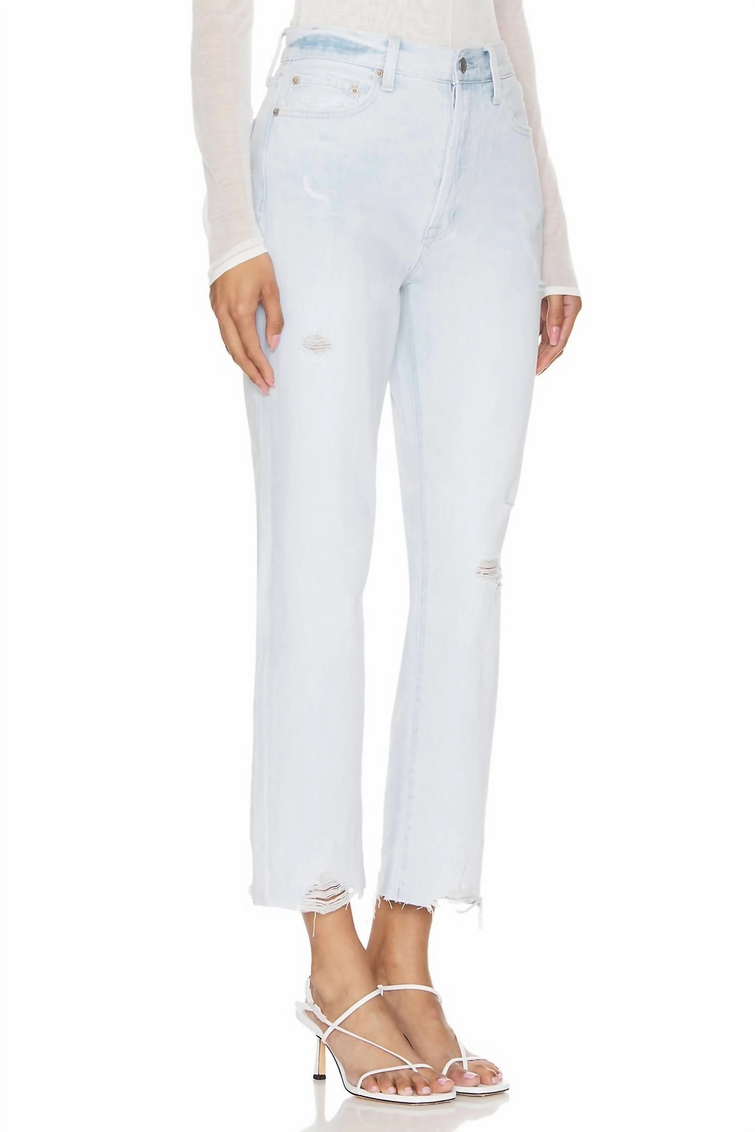 Charlie High Rise Jeans In Destination Distressed