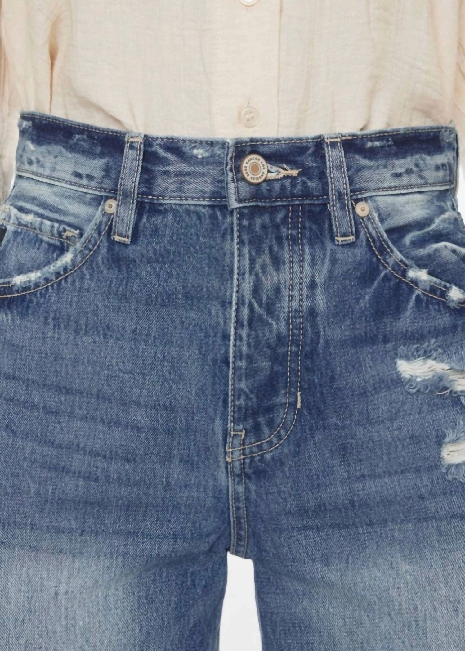 Charlotte Jeans In Medium Blue