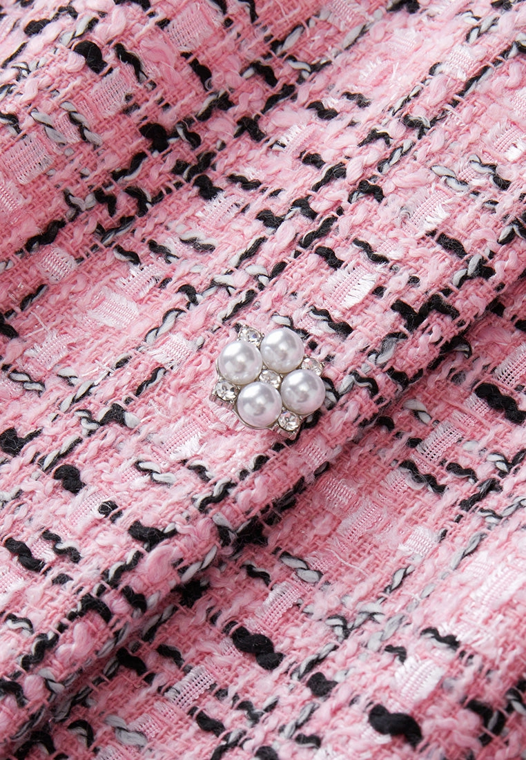 Check Button Fastening Tweed Waistcoat