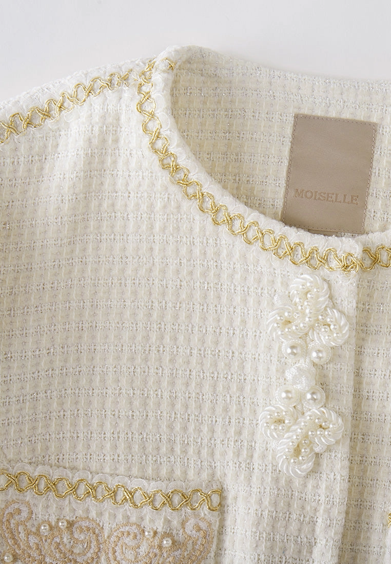 Chinese Knot Paisley-detail Patch-pocket Jacket