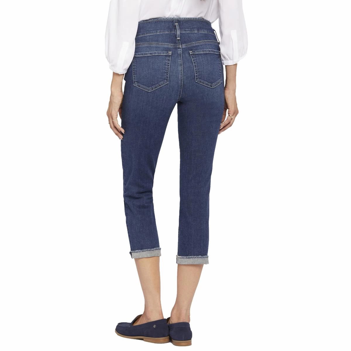 Chloe Womens Crop Denim Capri Jeans