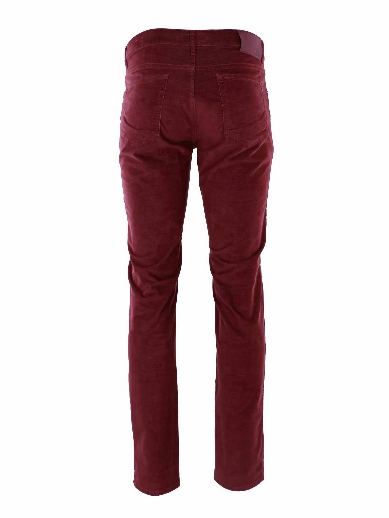 Chuck Modern Fit Micro Cord In Burned Red
