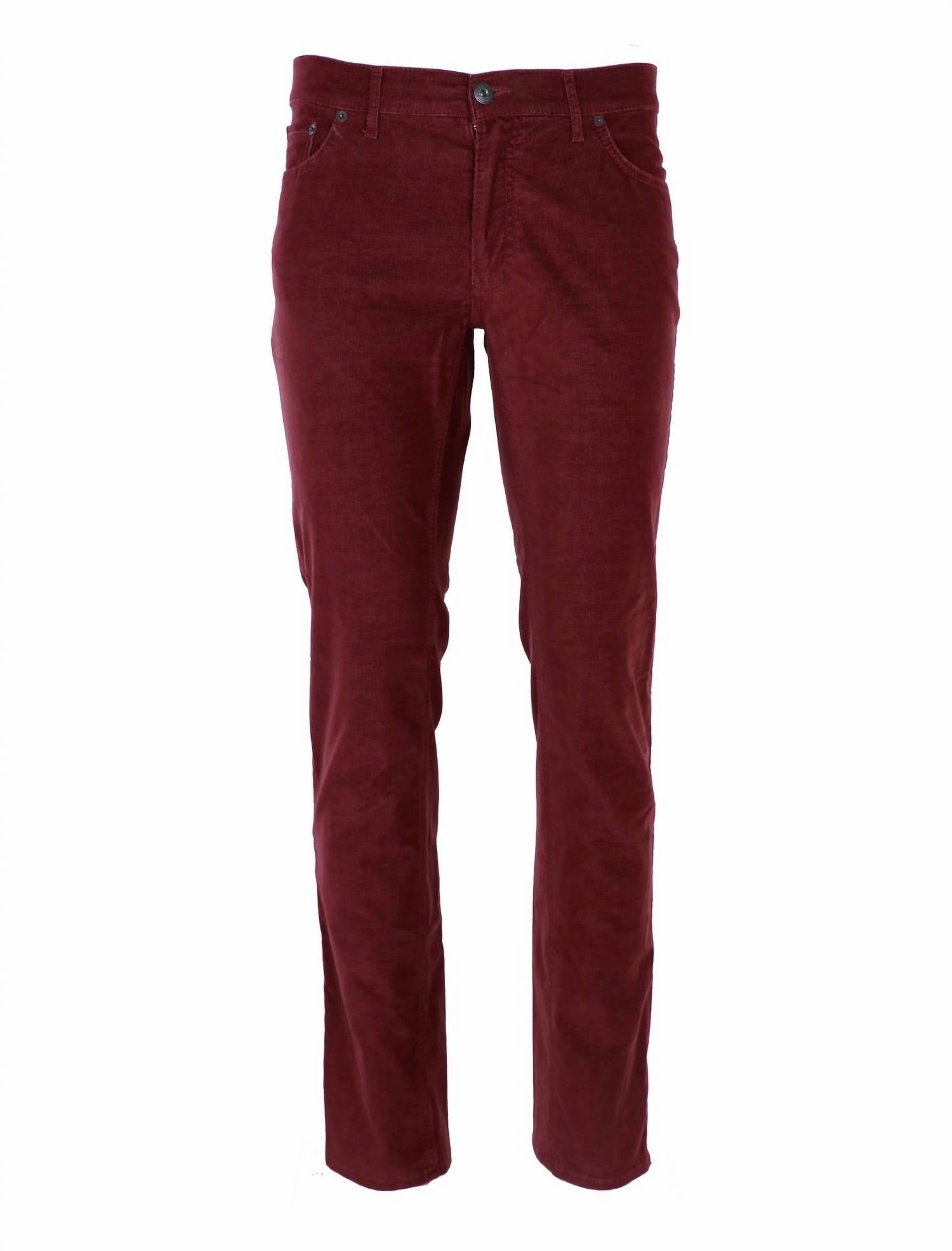 Chuck Modern Fit Micro Cord In Burned Red