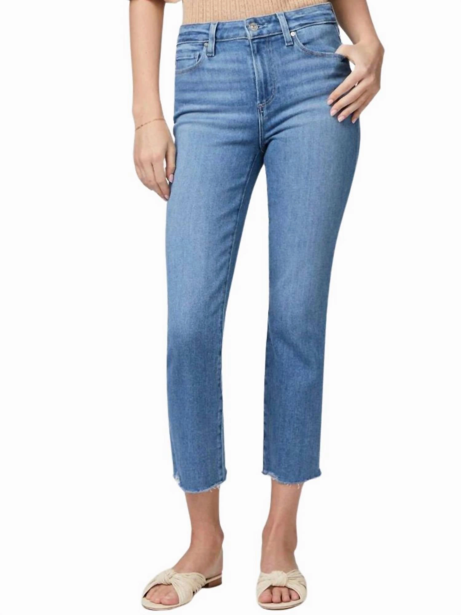 Cindy Crop Jeans In Darling