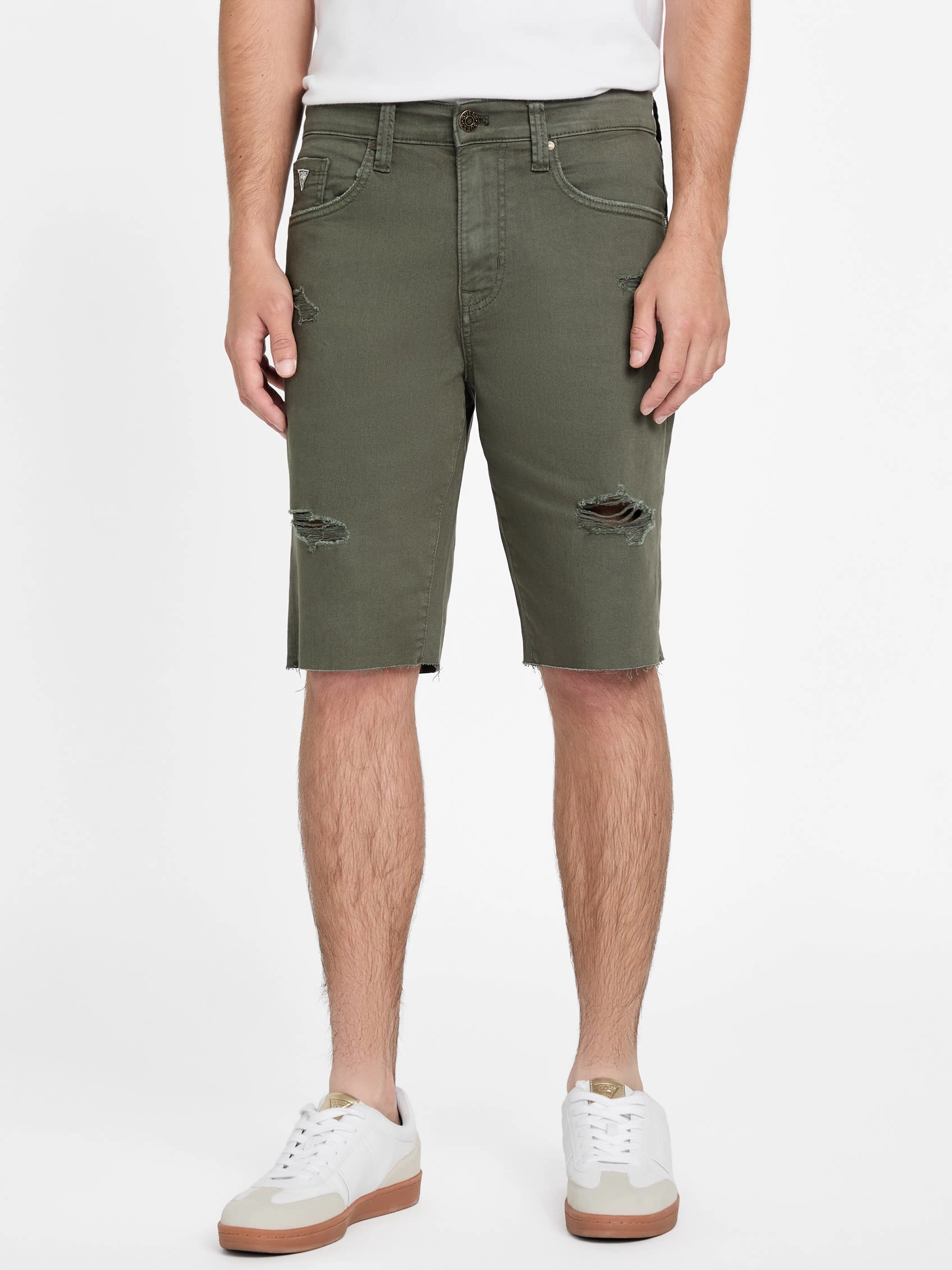 Clarke Destroyed Denim Shorts