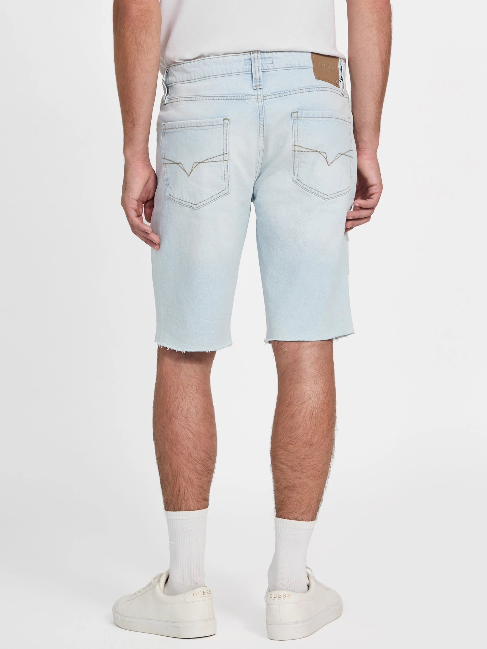Clarke Destroyed Denim Shorts