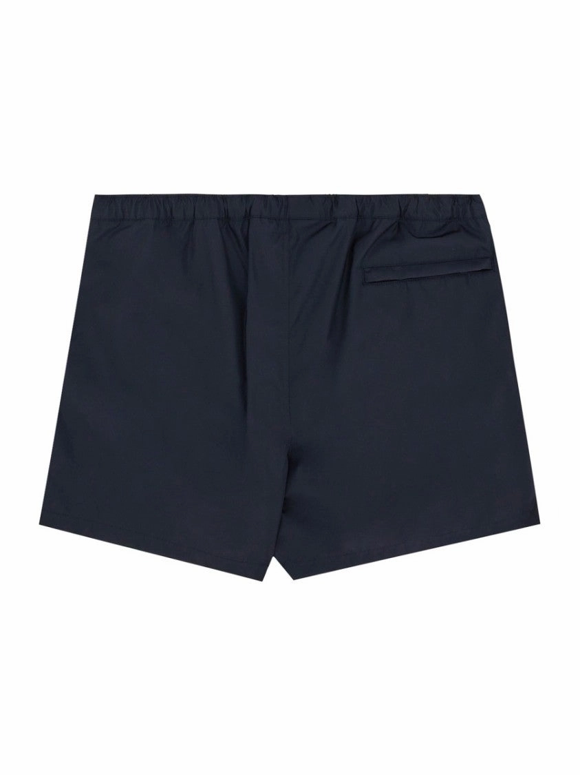 Classic Black Boxer Swimsuit With Elastic Waist