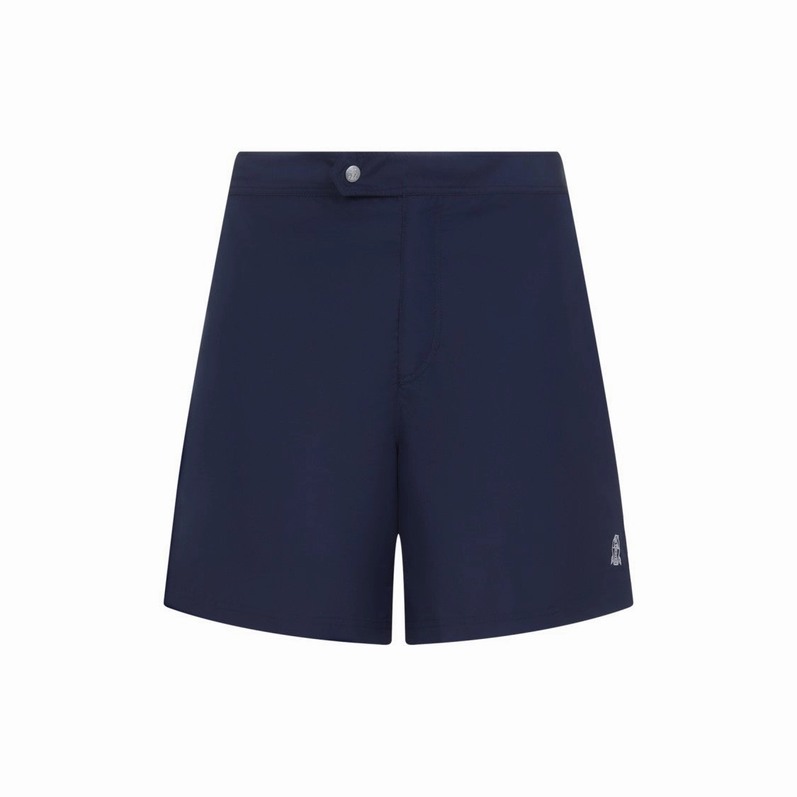 Classic Blue Swim Shorts With Subtle Logo Detail