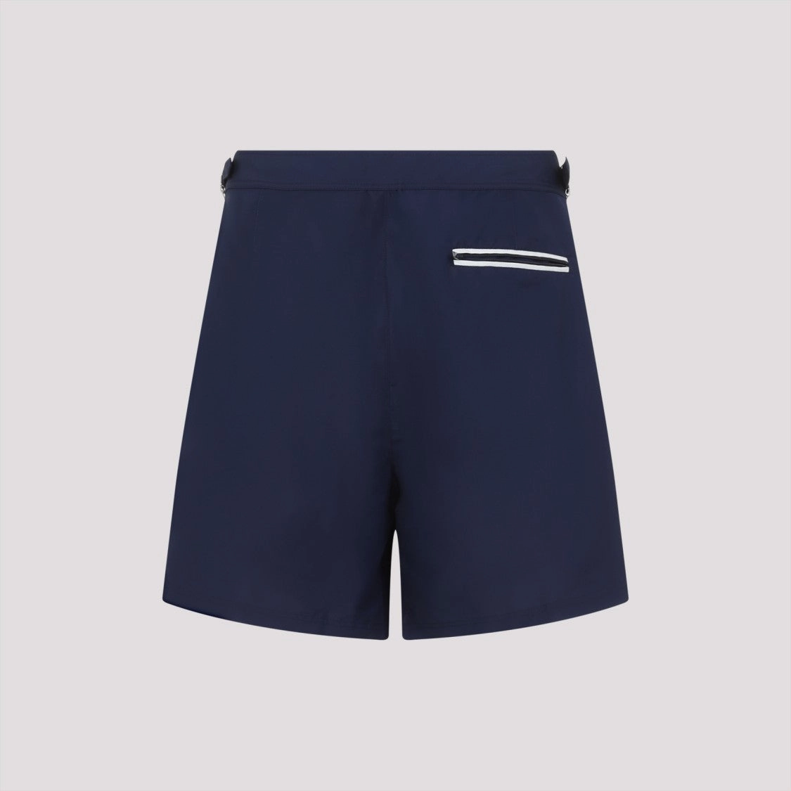 Classic Blue Swim Shorts With Subtle Logo Detail
