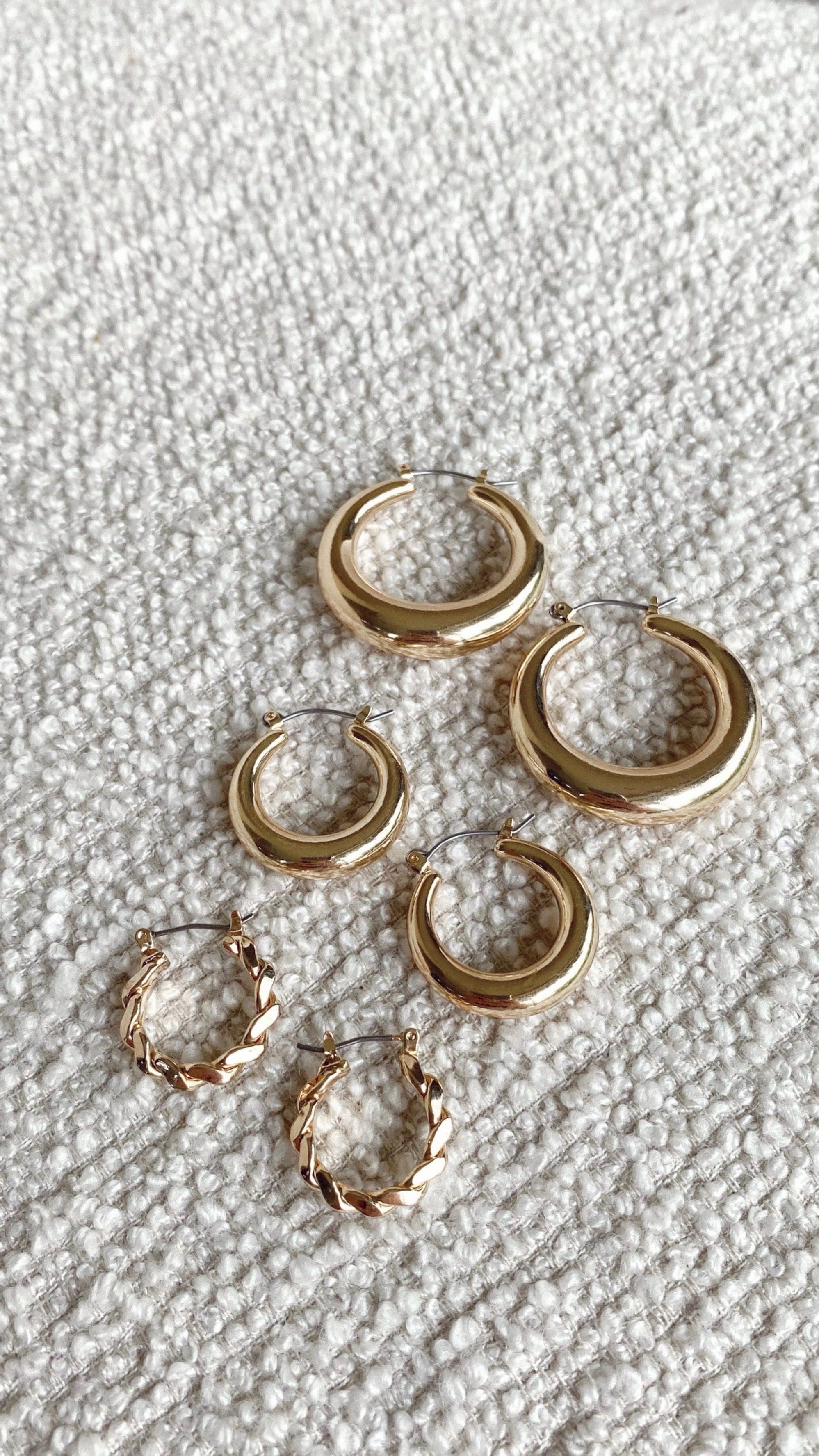 Classic Hoop Set - Gold