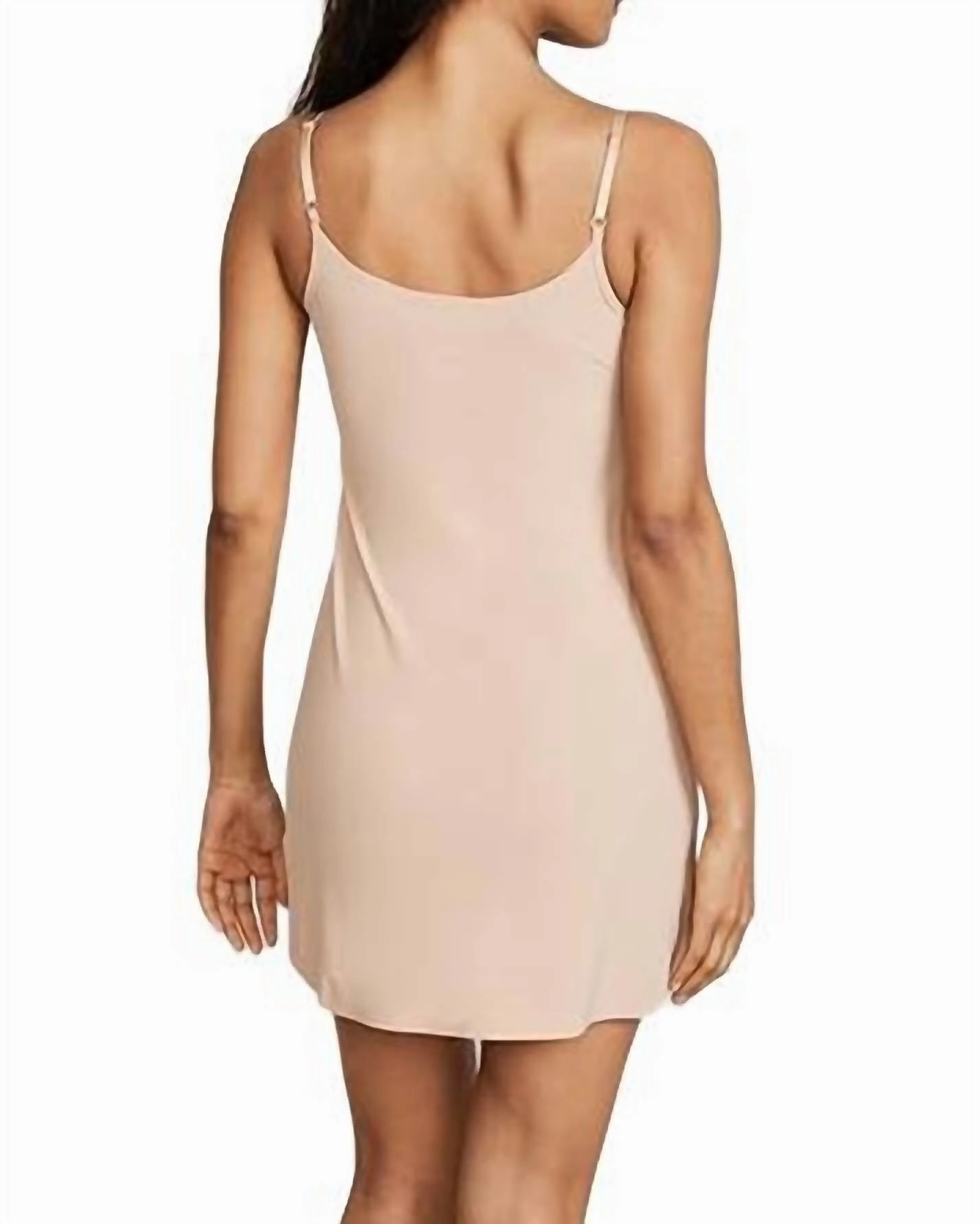Classic Mini Cami Slip Dress In True Nude