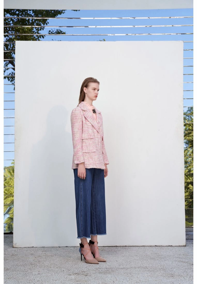 Classic pink tweed jacket