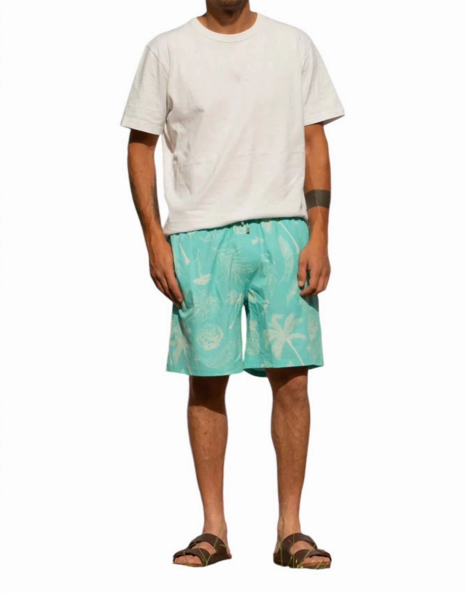 Classic Ropes Trunks In Aqua Tropics
