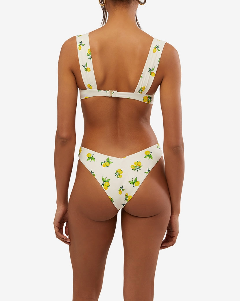 Claudia  Ditsy Lemons Bikini Top