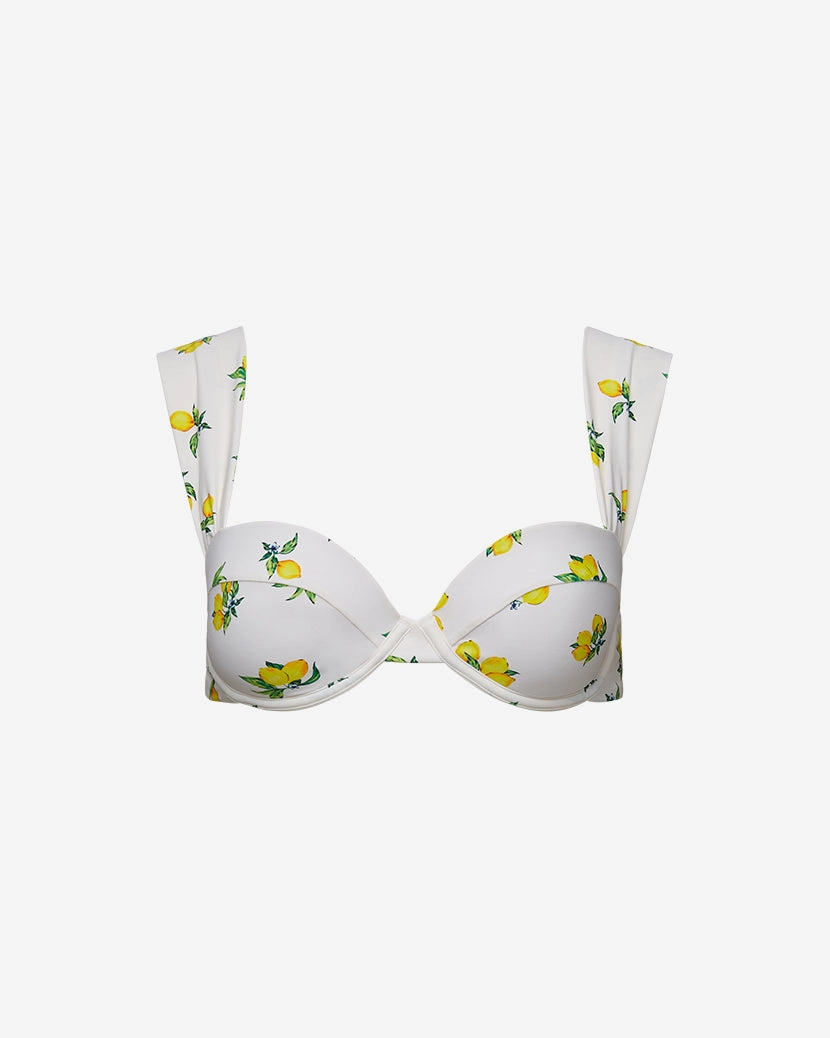 Claudia  Ditsy Lemons Bikini Top